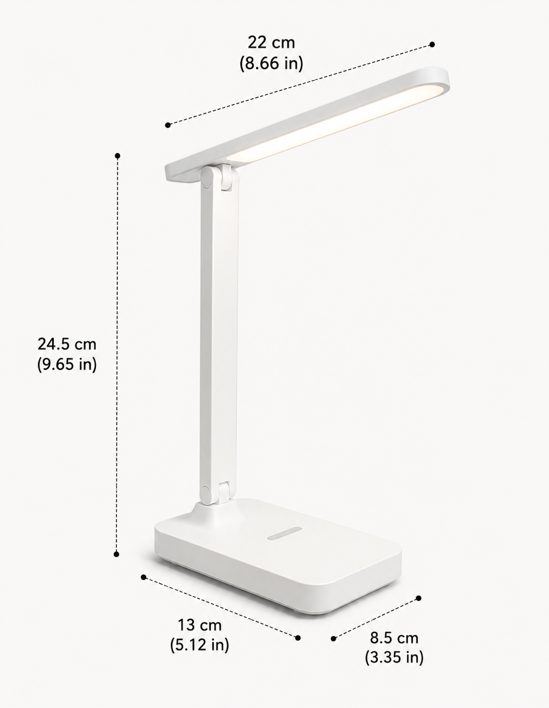 Lámpara de escritorio plegable