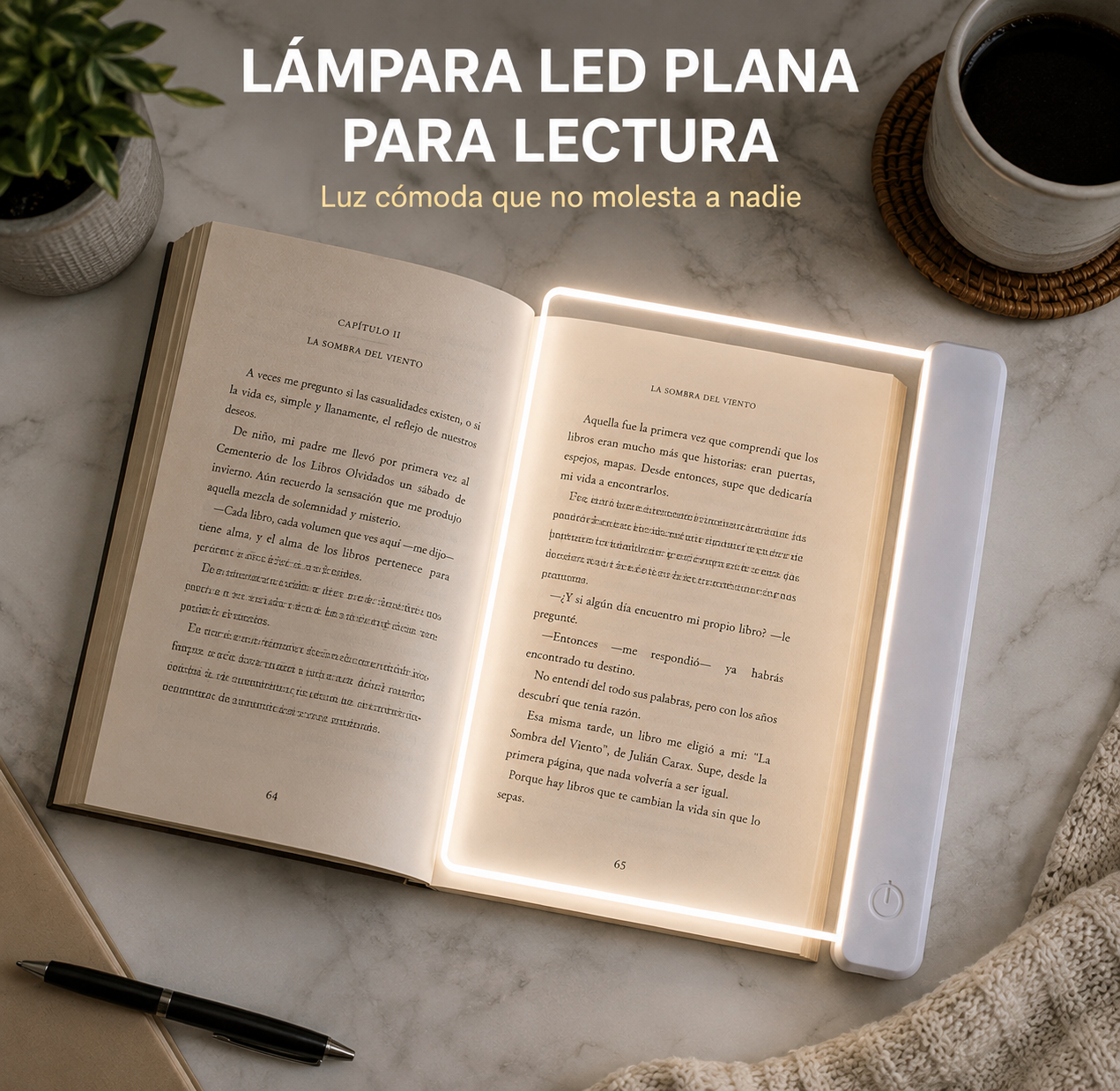 Lámpara LED de Lectura con Batería
